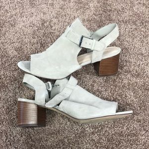 Tan suede sandals